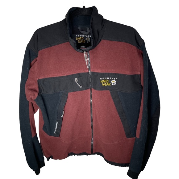 Mountain Hardwear Other - Mountain Hardware VTG Gore Windstopper Fleece Jacket Maroon Mens Large